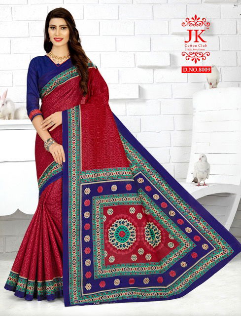 Jk Tulsi 8 Casual Daily Wear Cotton Printed Saree Collection